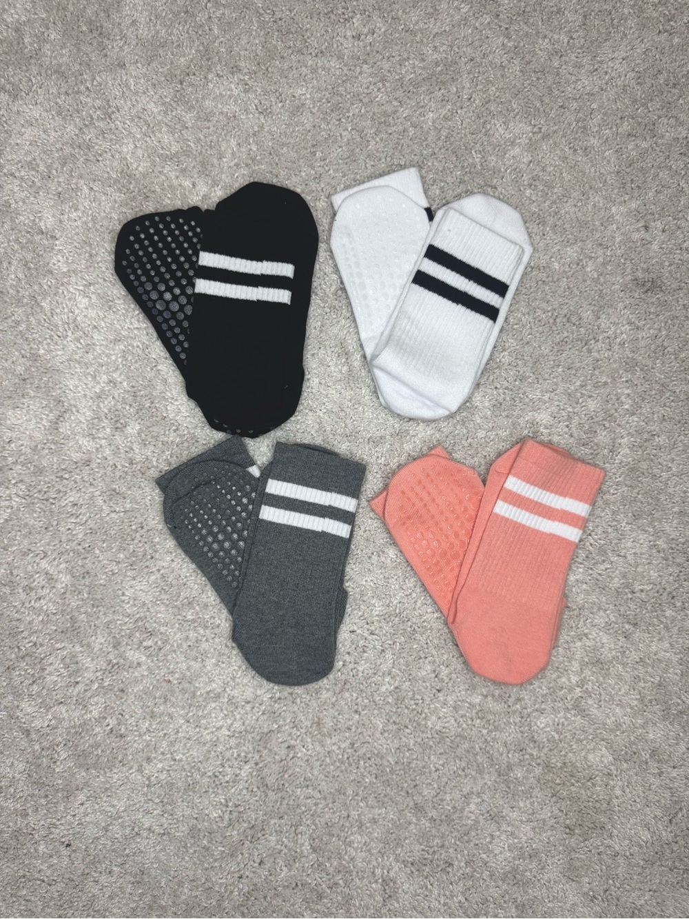 Striped Grip Socks Pilates